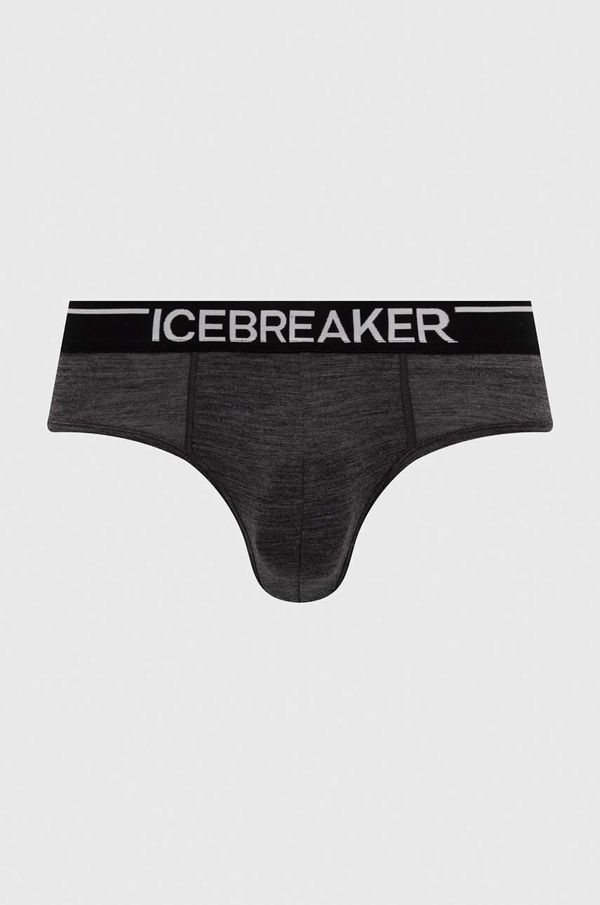 Icebreaker Funkcijsko perilo Icebreaker Merino Anatomica siva barva, IB1030310021