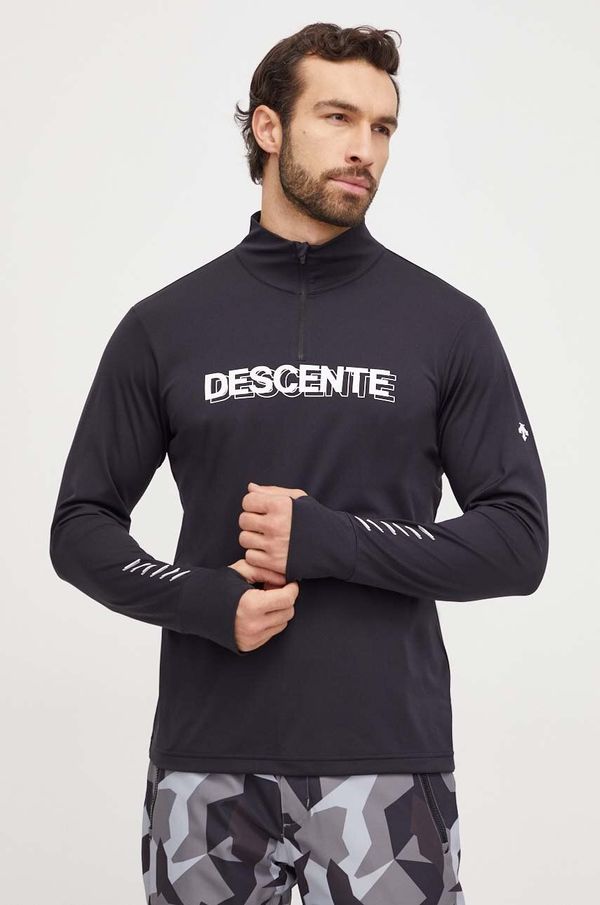Descente Funkcionalna majica z dolgimi rokavi Descente Archer črna barva