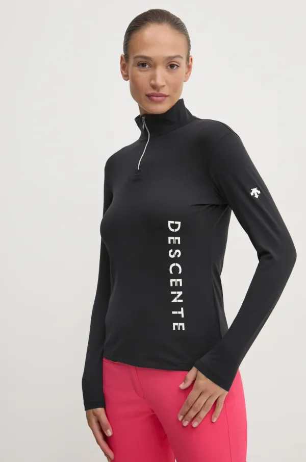 Descente Funkcionalna majica z dolgimi rokavi Descente črna barva, DWWYGB33