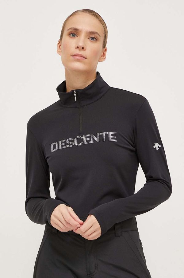 Descente Funkcionalna majica z dolgimi rokavi Descente Laurel črna barva