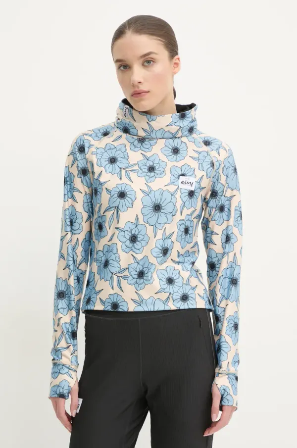 Eivy Funkcionalna majica z dolgimi rokavi Eivy Icecold Gaiter bež barva, A00301030