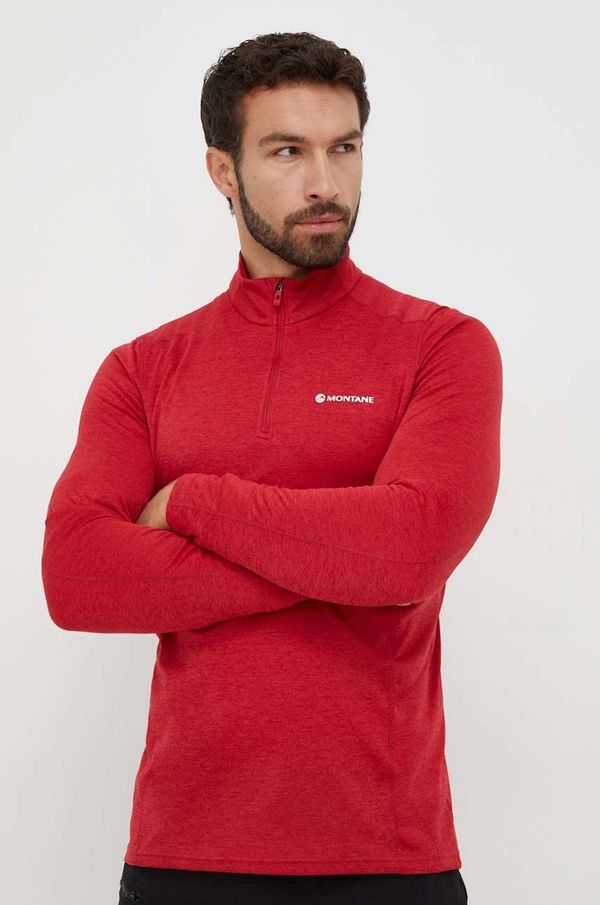 Montane Funkcionalna majica z dolgimi rokavi Montane Dart Zip rdeča barva