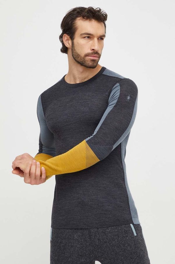 Smartwool Funkcionalna majica z dolgimi rokavi Smartwool Intraknit Thermal Merino siva barva