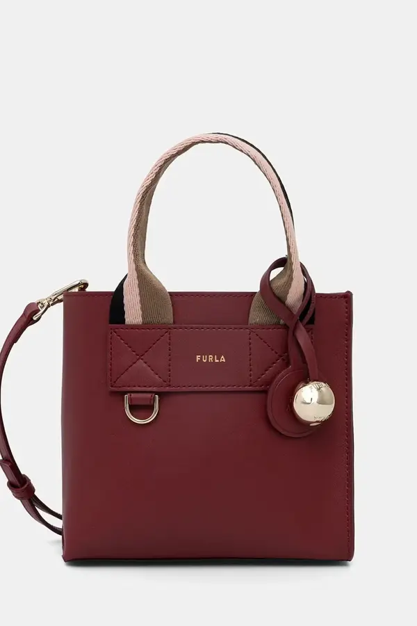 Furla Furla crossbody torbica ženska usnjena Divide It Mini Tote