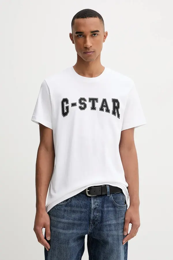 G-Star G-Star Bombažna kratka majica G-Star Felt logo