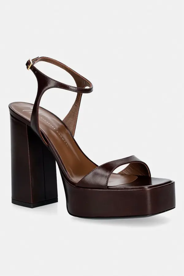 Giuseppe Zanotti Giuseppe Zanotti sandali s polno peto (blok) iz usnja Biarritz