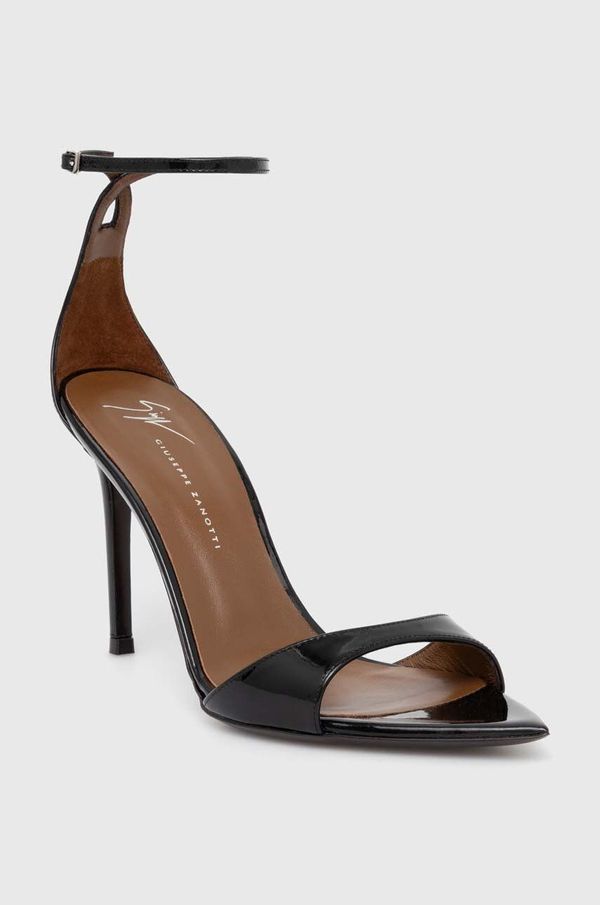 Giuseppe Zanotti Giuseppe Zanotti usnjeni sandali Intrigo črna barva, I400006.002