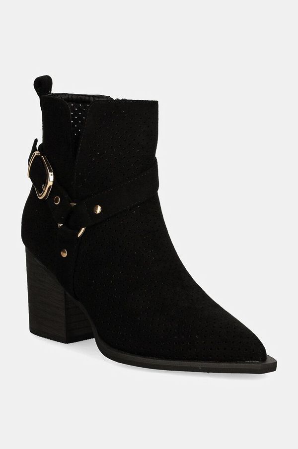 Answear Lab Gležnarji Answear Lab ženski, črna barva