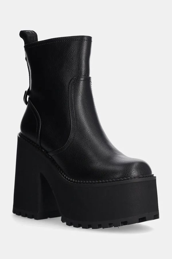 Buffalo Gležnarji Buffalo Killah Zip Boot Mid ženski, črna barva, 1622374-BLK