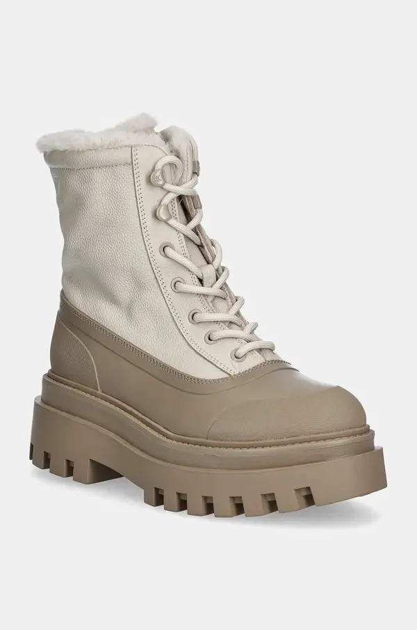 Calvin Klein Jeans Gležnarji Calvin Klein Jeans FLATFORM LACE UP BOOT PADDED