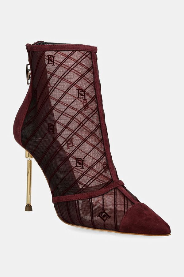 Elisabetta Franchi Gležnarji Elisabetta Franchi ženski, bordo barva, SA57L47E2