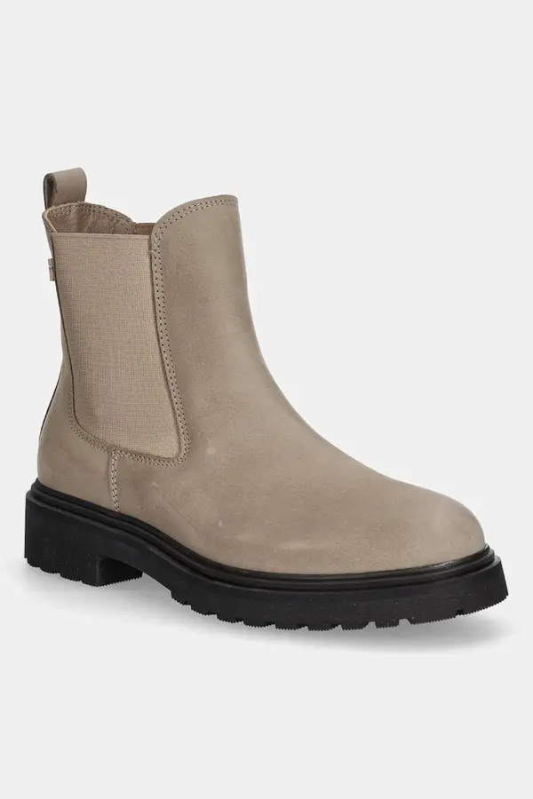 Tommy Hilfiger Gležnarji iz nubuka Tommy Hilfiger TH NUBUCK CLEATED CHELSEA