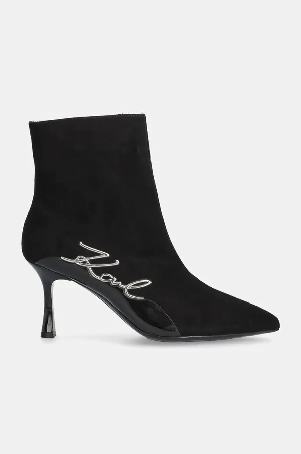 Karl Lagerfeld Gležnarji iz semiša Karl Lagerfeld SIENNA