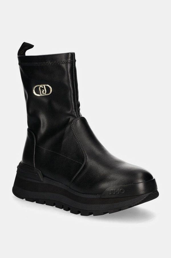 Liu Jo Gležnarji Liu Jo AMAZING 22 ženski, črna barva, BF4055EX04622222