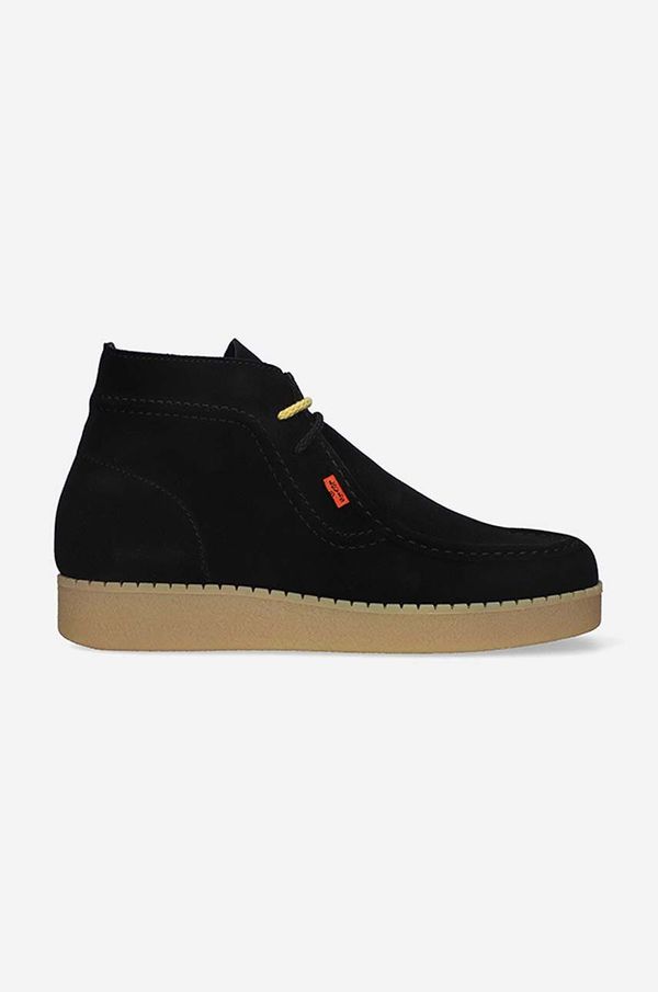 Levi's Gležnjarji iz semiša Levi's Footwear&Accessories D7352.0003 RVN 75 črna barva