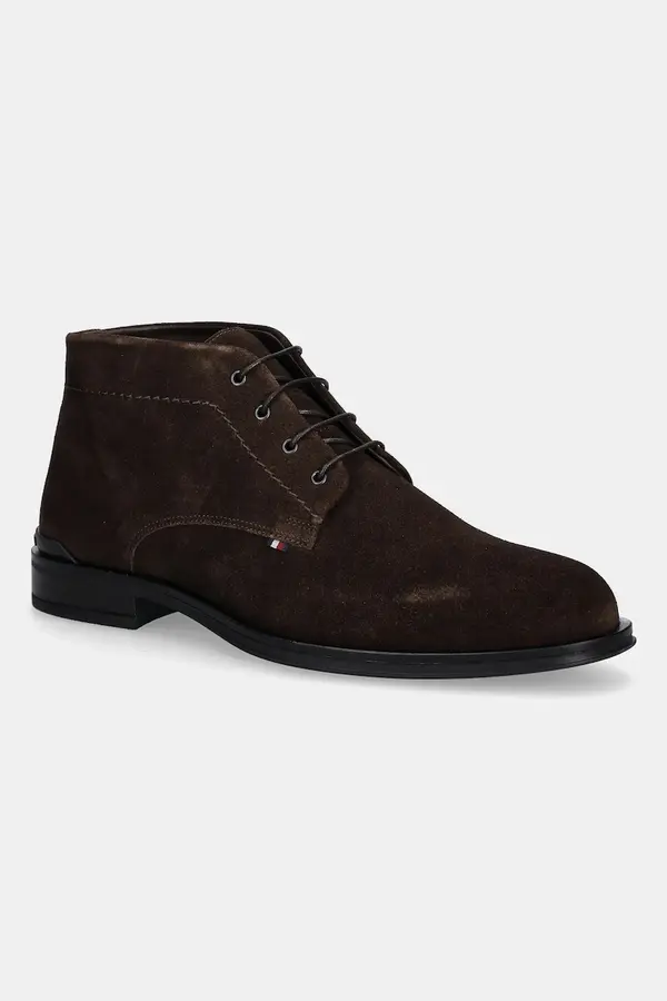 Tommy Hilfiger Gležnjarji iz semiša Tommy Hilfiger CORPORATE HILFIGER SDE BOOT