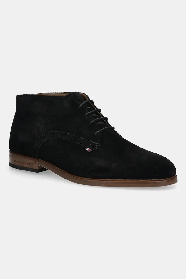 Tommy Hilfiger Gležnjarji iz semiša Tommy Hilfiger HILFIGER DRESS SUEDE BOOT