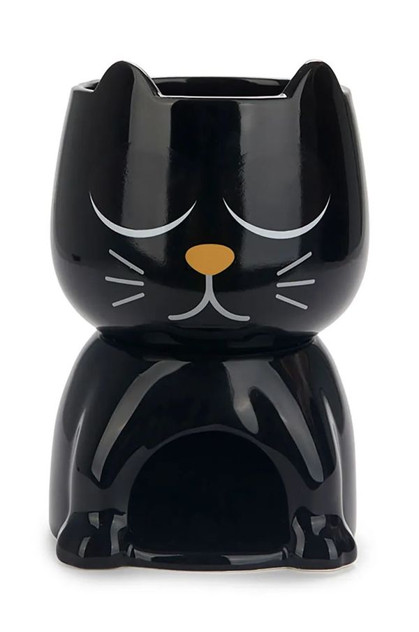 Balvi Grelnik za čokolado Balvi Wake Cat 400 ml črna barva
