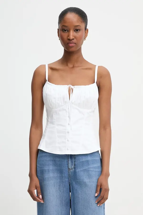 Guess Guess bluza z naramnicami ženska bombažna z elastanom MARILYN MONROE