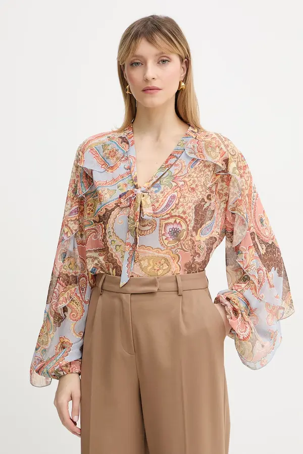 Guess Guess bluza z volančki ženska PAISLEY