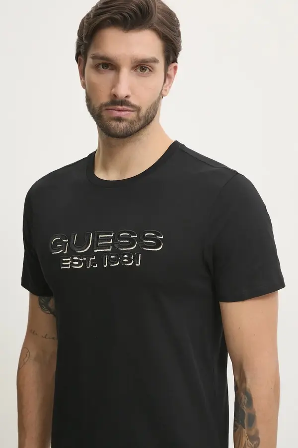 Guess Guess Bombažna kratka majica Guess