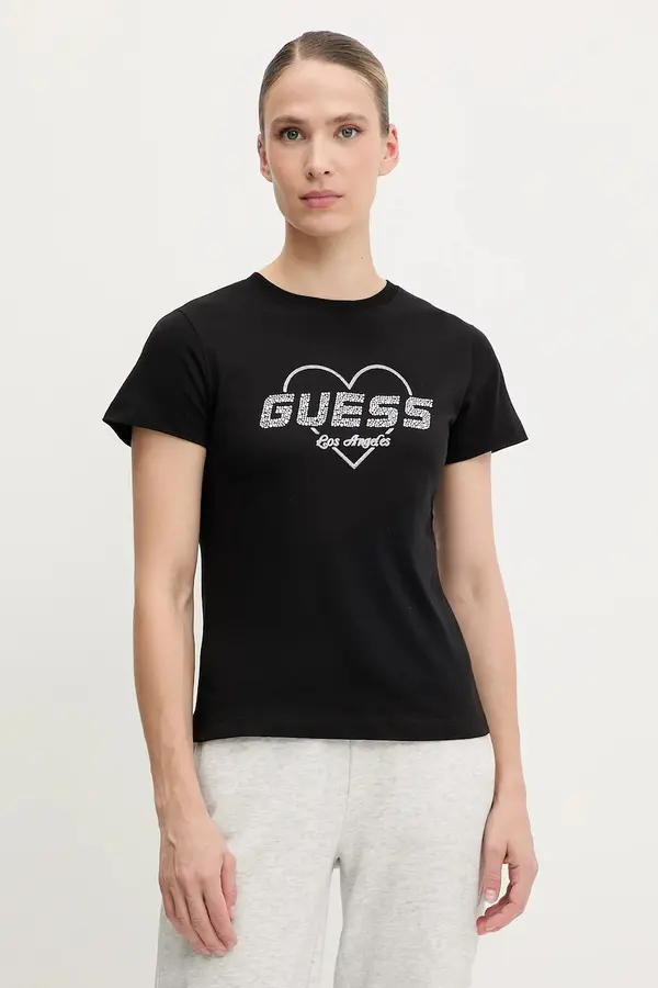 Guess Guess Bombažna kratka majica Guess NARCISO