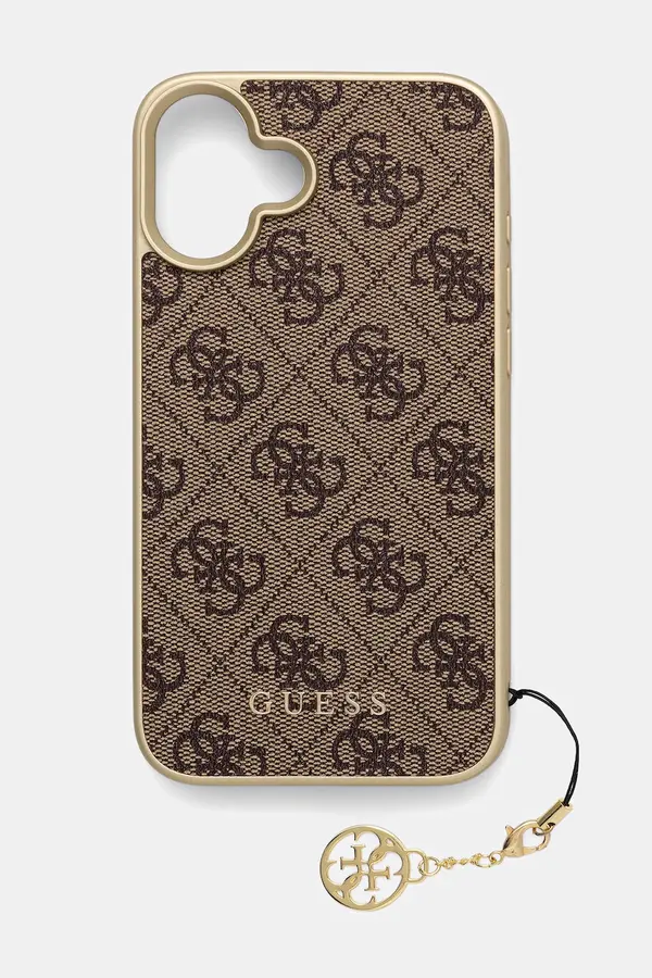 Guess Guess etui za telefon iz umetnega usnja iPhone 16 Plus