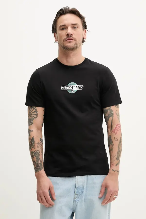 Guess Jeans Guess Jeans Bombažna kratka majica Guess Jeans