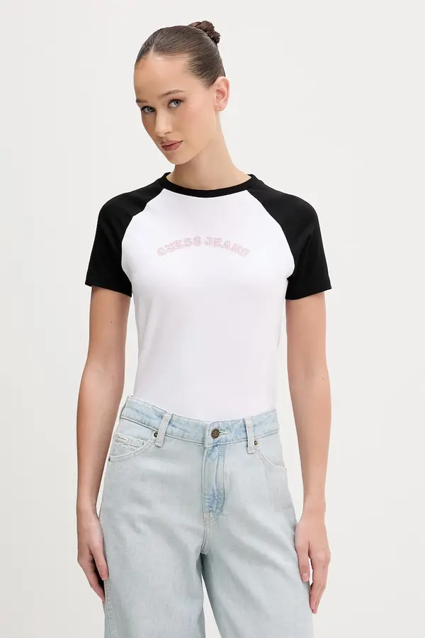 Guess Jeans Guess Jeans kratka majica ženska bombažna