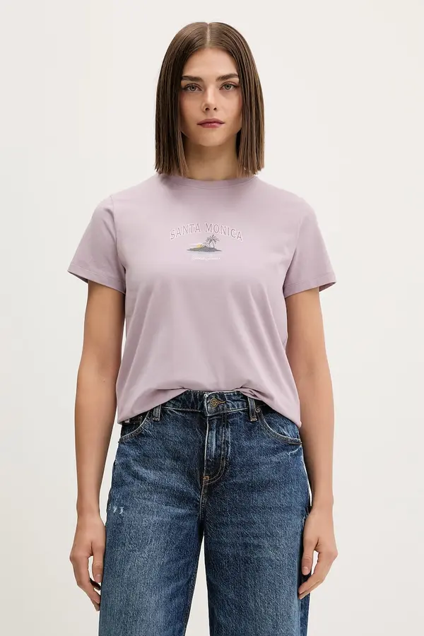 Guess Jeans Guess Jeans kratka majica ženska z bombažem