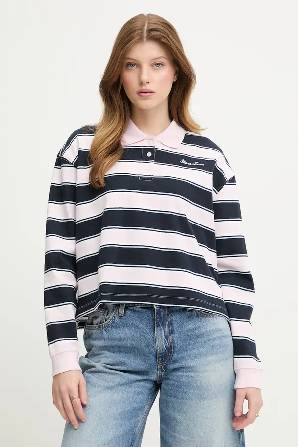Guess Jeans Guess Jeans majica z dolgimi rokavi ženska bombažna
