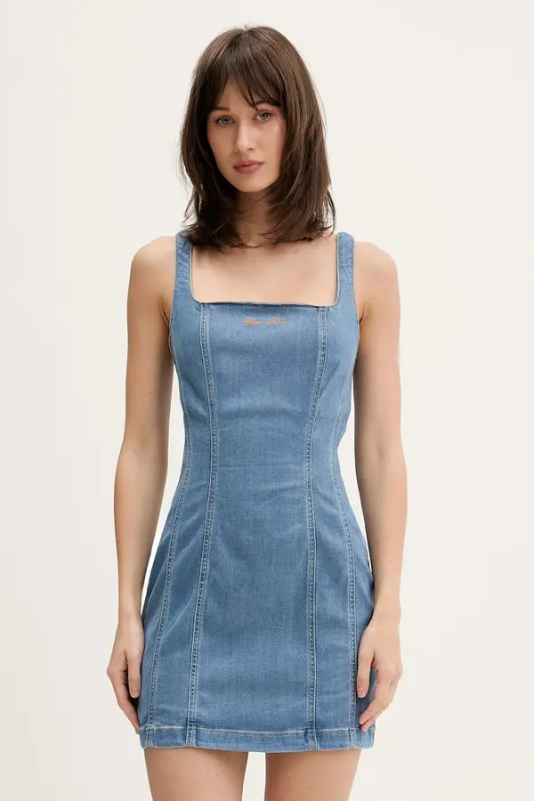 Guess Jeans Guess Jeans obleka z lyocellom