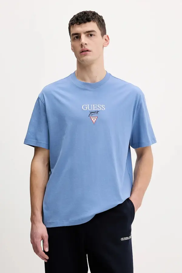 Guess Jeans Guess Jeans oversize kratka majica moška bombažna