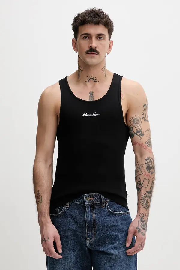 Guess Jeans Guess Jeans top moški z bombažem