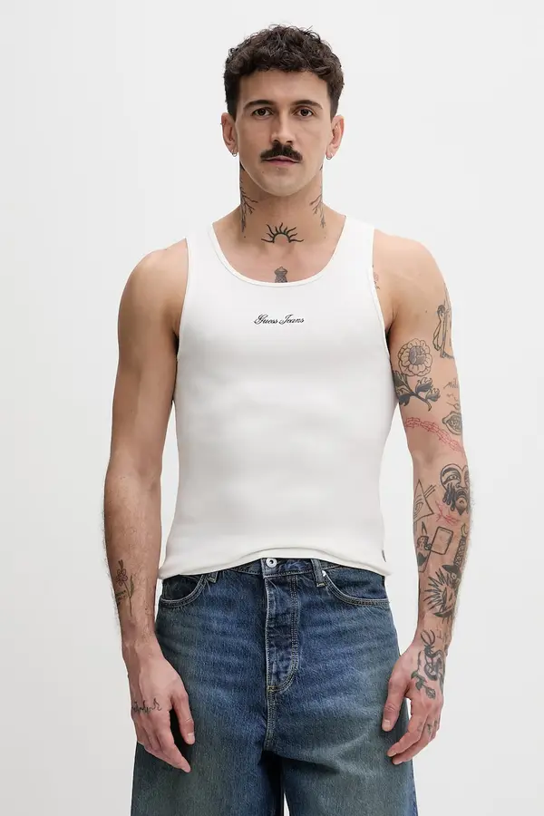 Guess Jeans Guess Jeans top moški z bombažem