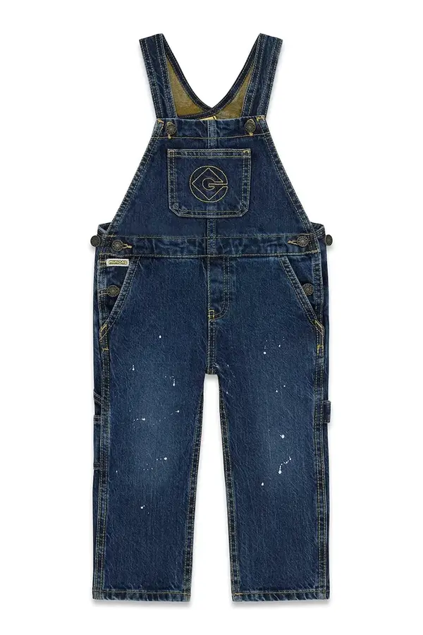 Guess Guess kavbojke z naramnicami otroške GJ X MINIONS