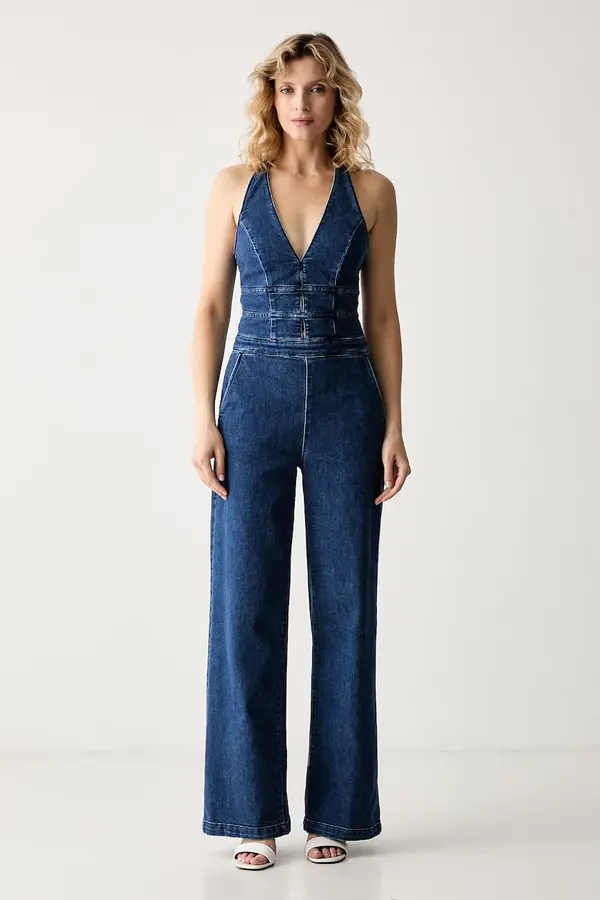 Guess Guess kombinezon ženski denim VAL