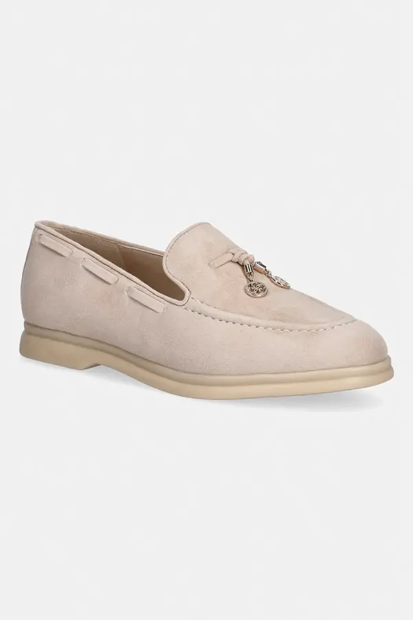 Guess Guess loaferji ženski semišasti ARYANAI