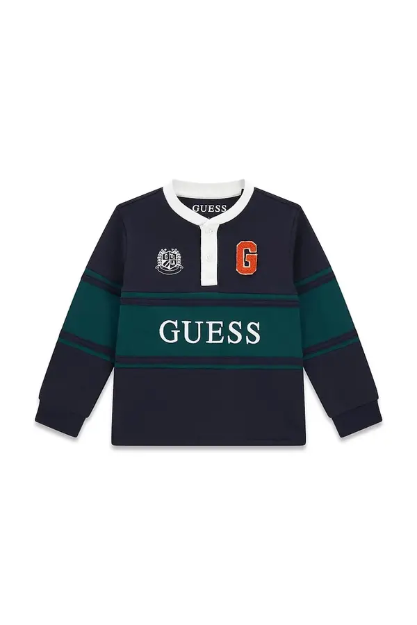 Guess Guess majica z dolgimi rokavi otroška bombažna z elastanom