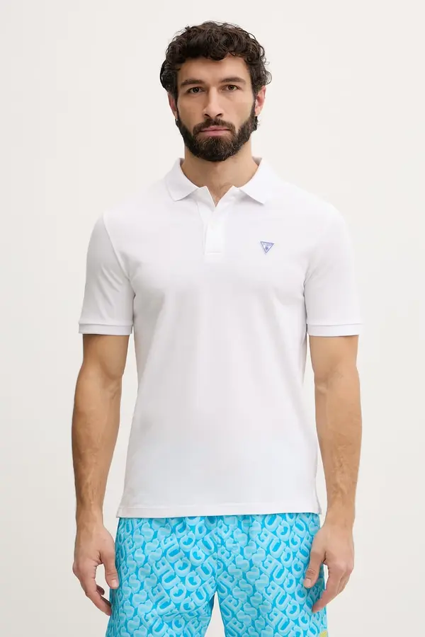 Guess Guess moška bombažna polo majica