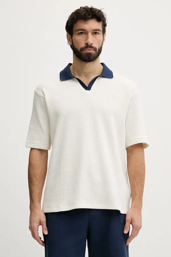 Guess Guess polo majica moška bombažna JHONNY
