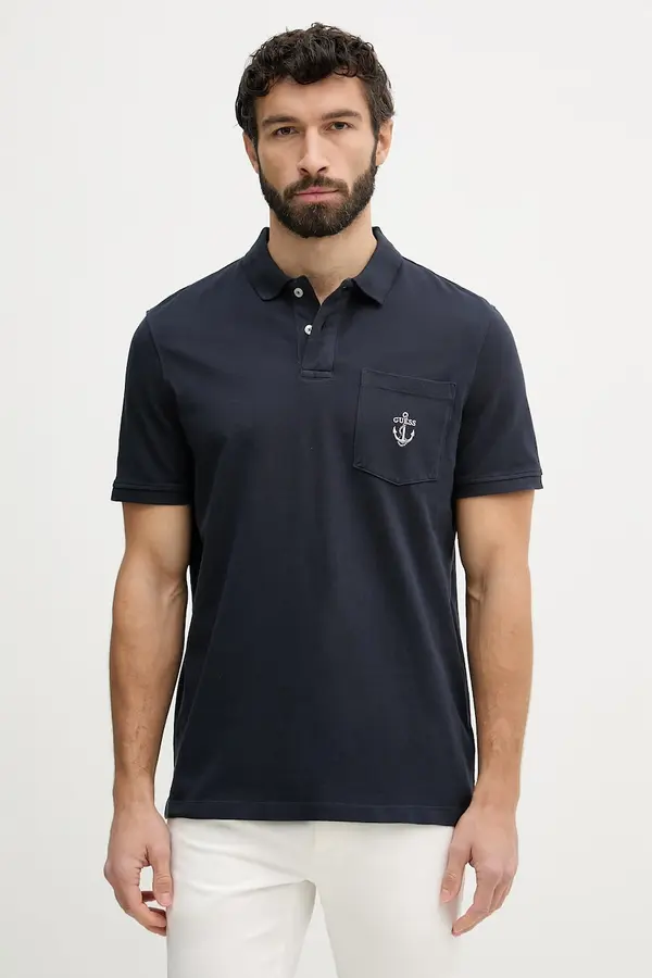 Guess Guess polo majica moška bombažna