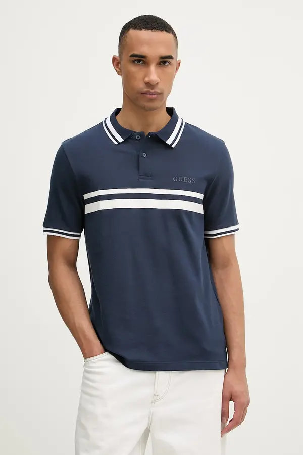 Guess Guess Polo majica moška bombažna SPIROS