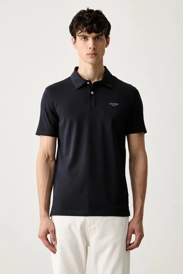 Guess Guess polo majica moška bombažna z elastanom