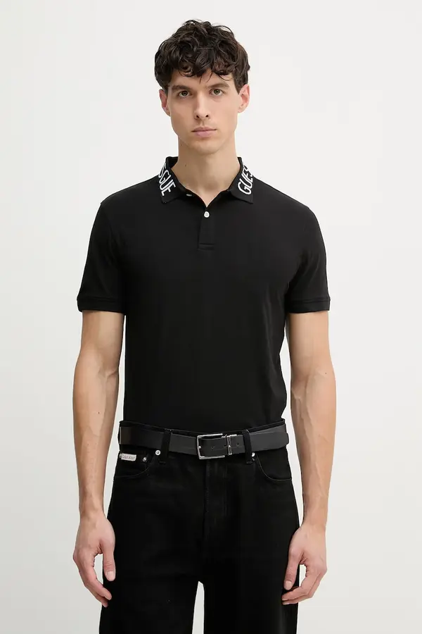 Guess Guess polo majica moška iz bombaža z elastanom NOLAN