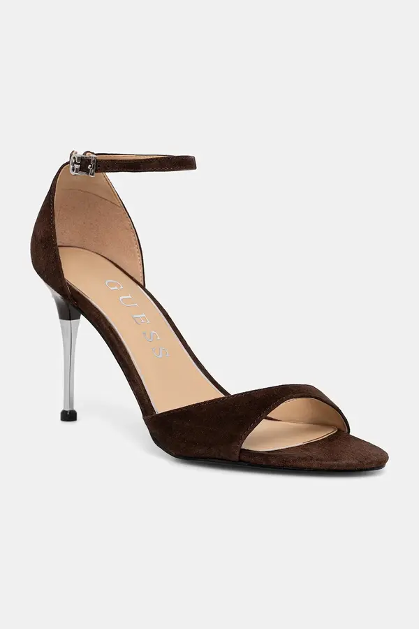 Guess Guess sandali z visoko peto semiš SEENA