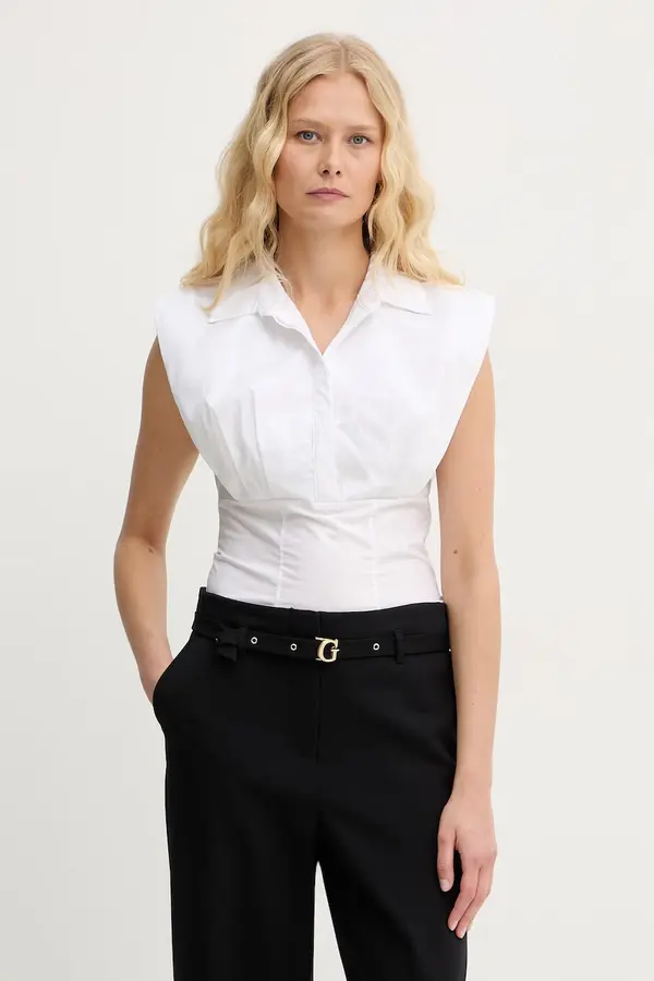 Guess Guess srajčna bluza ženska bombažna CHERRY