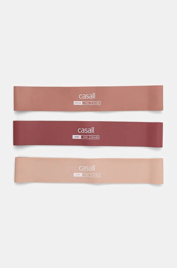 Casall Gumijasti trakovi za vadbo Casall 3-pack roza barva