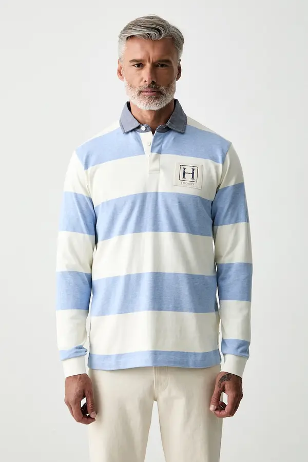 Hackett London Hackett London majica z dolgimi rokavi moška bombažna