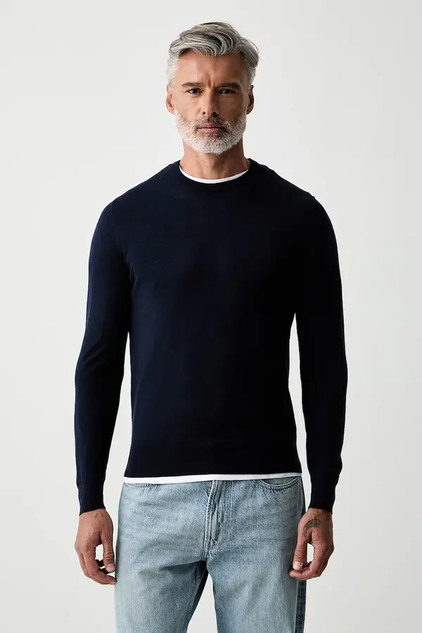 Hackett London Hackett London pulover moški iz merino volne